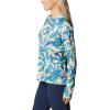 Columbia Women’s Super Tidal Tee Long Sleeve(Electric Turquoise Hidden Paradise)