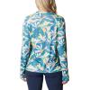 Columbia Women’s Super Tidal Tee Long Sleeve(Electric Turquoise Hidden Paradise)