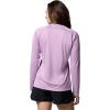 Columbia Women’s Super Tidal Tee Long Sleeve(Hydrangea Heather/White Logo)