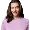 Columbia Women’s Super Tidal Tee Long Sleeve(Hydrangea Heather/White Logo)