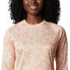 Columbia Women’s Super Tidal Tee Long Sleeve(Light Juice Archive Palms Print)