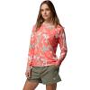 Columbia Women’s Super Tidal Tee Long Sleeve(Melonade Florafauge/White)