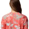 Columbia Women’s Super Tidal Tee Long Sleeve(Melonade Florafauge/White)