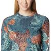 Columbia Women’s Super Tidal Tee Long Sleeve(Mint Cay  Anemones)