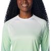 Columbia Women’s Super Tidal Tee Long Sleeve(New Mint Gradient Scalefade)