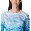 Columbia Women’s Super Tidal Tee Long Sleeve(Ocean Blue Digiscale Fade)