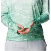 Columbia Women’s Super Tidal Tee Long Sleeve(Ocean Mint Digiscale Fade)