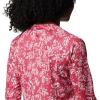 Columbia Women’s Super Tidal Tee Long Sleeve(Red Lily Archive Palms Print)
