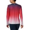 Columbia Women’s Super Tidal Tee Long Sleeve(Red Lily Gradient)