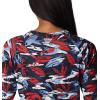 Columbia Women’s Super Tidal Tee Long Sleeve(Red Spark Shorebreak)