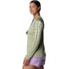 Columbia Women’s Super Tidal Tee Long Sleeve(Smokey Sage Heather/White Logo)