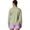 Columbia Women’s Super Tidal Tee Long Sleeve(Smokey Sage Heather/White Logo)