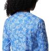 Columbia Women’s Super Tidal Tee Long Sleeve(Stormy Blue Archive Palms Print)