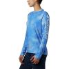 Columbia Women’s Super Tidal Tee Long Sleeve(Stormy Blue Mako Print)