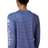 Columbia Women’s Super Tidal Tee Long Sleeve(Stormy Blue Wild Stripes Print)