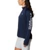 Columbia Womens Tidal Tee™ 1/4 Zip(Collegiate Navy/White Logo)