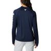 Columbia Womens Tidal Tee™ 1/4 Zip(Collegiate Navy/White Logo)