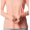Columbia Womens Tidal Tee™ 1/4 Zip(Tiki Pink/White Logo)
