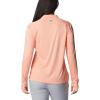 Columbia Womens Tidal Tee™ 1/4 Zip(Tiki Pink/White Logo)