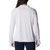 Columbia Womens Tidal Tee™ 1/4 Zip(White/Cirrus Grey Logo)