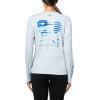 Columbia Womens Tidal Tee PFG Fish Star Long Sleeve(Cirrus Grey/Fish Star Marlin Floracamo)