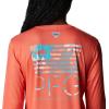 Columbia Womens Tidal Tee PFG Fish Star Long Sleeve(Corange/Fish Star Tropamix)