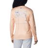Columbia Womens Tidal Tee PFG Fish Star Long Sleeve(Peach Fizz/Fish Star Watershed)