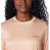 Columbia Womens Tidal Tee PFG Fish Star Long Sleeve(Peach Fizz/Fish Star Watershed)