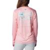Columbia Womens Tidal Tee PFG Fish Star Long Sleeve(Sorbet/Fish Star Watershed)