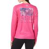 Columbia Womens Tidal Tee PFG Fish Star Long Sleeve(Ultra Pink/Fish Star Tropamix)