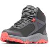 Columbia Women’s Trailstorm Mid Waterproof Hiking Shoe(Dark Grey  Red Coral)