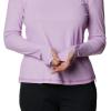 Columbia Womens W Sun Deflector Summerdry™ Ls Shirt(Blossom Pink)