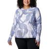 Columbia Womens W Sun Deflector Summerdry™ Ls Shirt(Dark Sapphire/Bloomdye)