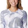 Columbia Womens W Sun Deflector Summerdry™ Ls Shirt(Dark Sapphire/Bloomdye)