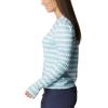 Columbia Womens W Sun Deflector Summerdry™ Ls Shirt(Sea Wave Brush Stripe)