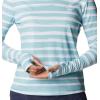 Columbia Womens W Sun Deflector Summerdry™ Ls Shirt(Sea Wave Brush Stripe)