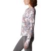 Columbia Womens W Sun Deflector Summerdry™ Ls Shirt(White Typhoon Blooms)