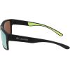 Columbia mens Brisk Trail Rectangular Sunglasses(Matte Black/Yellow)