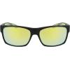 Columbia mens Brisk Trail Rectangular Sunglasses(Matte Black/Yellow)