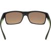 Columbia mens Brisk Trail Rectangular Sunglasses(Matte Black/Yellow)