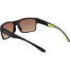 Columbia mens Brisk Trail Rectangular Sunglasses(Matte Black/Yellow)