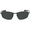 Columbia mens Fir Ridge Rectangular Sunglasses(Shiny Black/Solid Green Lens)