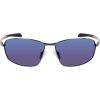 Columbia mens Fir Ridge Rectangular Sunglasses(Shiny Dark Gunmetal/Blue Mirror Lens)