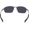 Columbia mens Fir Ridge Rectangular Sunglasses(Shiny Dark Gunmetal/Blue Mirror Lens)