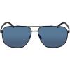 Columbia mens Mist Trail Pilot Sunglasses(Matte Black/Blue Mirror Lens)