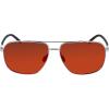 Columbia mens Mist Trail Pilot Sunglasses(Shiny Gunmetal/Orange Revo Lens)