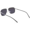 Columbia mens Mist Trail Pilot Sunglasses(Shiny Silver/Blue Revo Lens)
