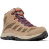 Columbia Men’s Crestwood Mid Waterproof Hiking Boots(Ash Brown  Carbon)
