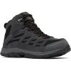 Columbia Men’s Crestwood Mid Waterproof Hiking Boots(Black  Charcoal)