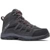 Columbia Men’s Crestwood Mid Waterproof Hiking Boots(Dark Grey  Deep Rust)